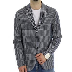 GIACCA QUADRETTI BLU